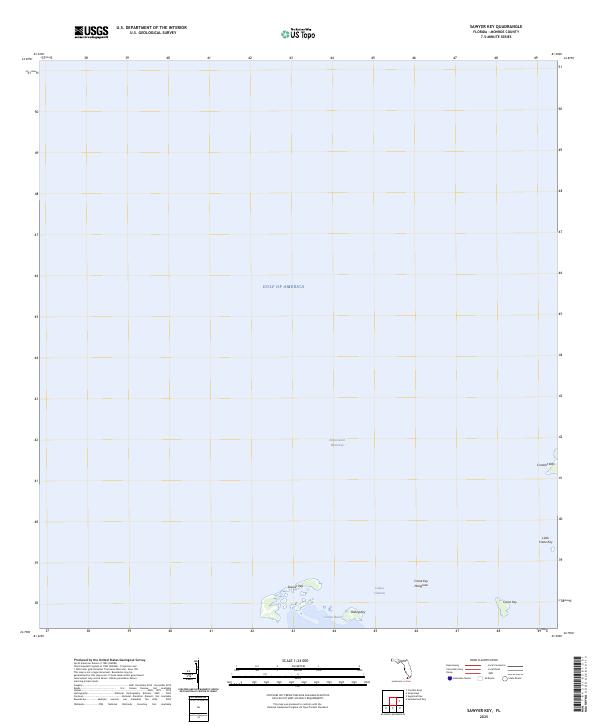 Sawyer Key topographic map thumbnail