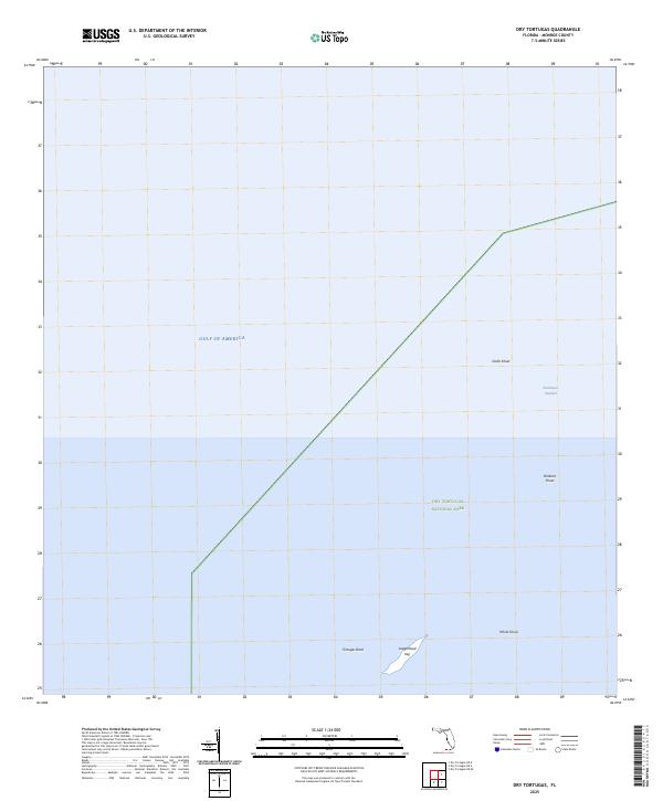 Dry Tortugas topographic map thumbnail