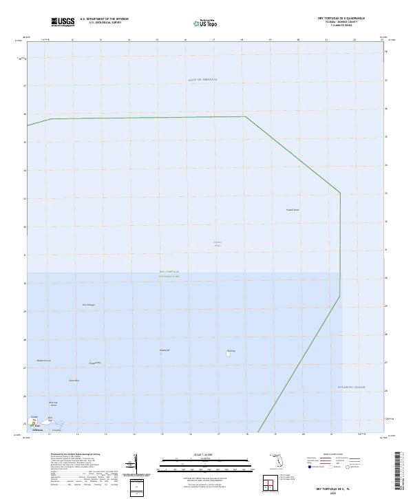 Dry Tortugas OE E topographic map thumbnail