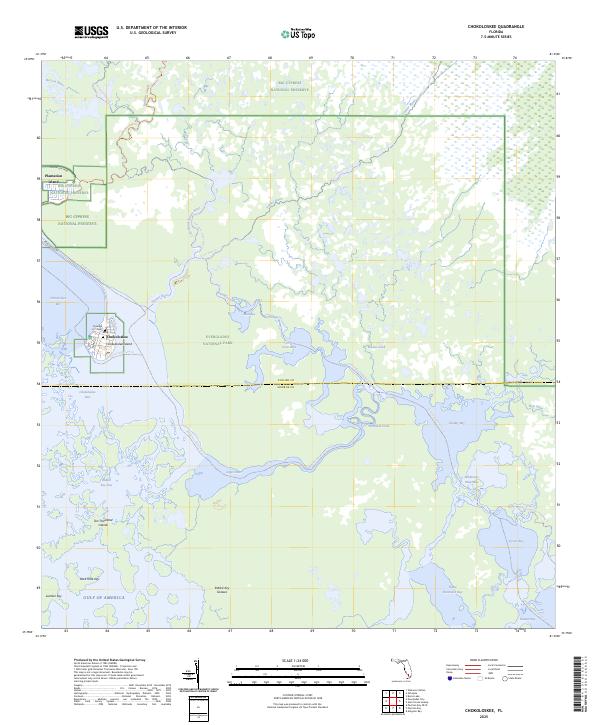 Chokoloskee topographic map thumbnail