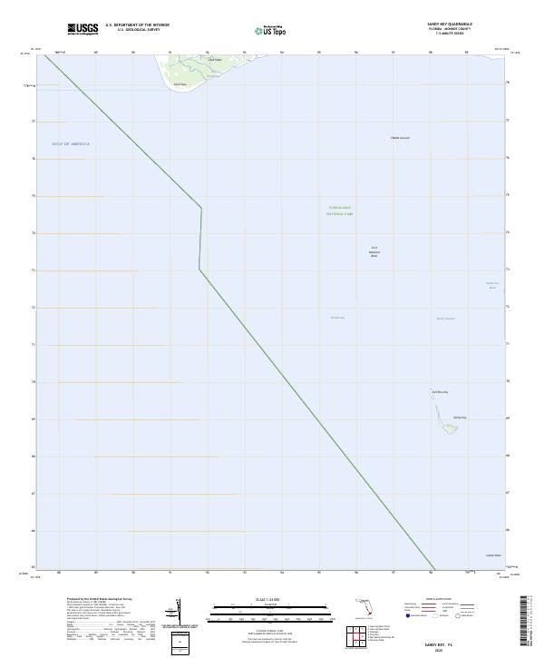 Sandy Key topographic map thumbnail