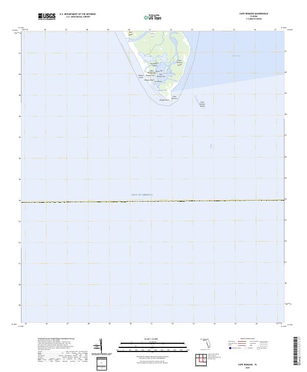 Cape Romano topographic map thumbnail