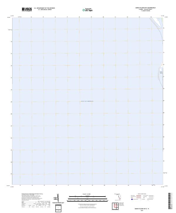 Marco Island OE W topographic map thumbnail