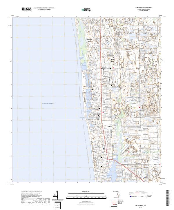 Naples North topographic map thumbnail