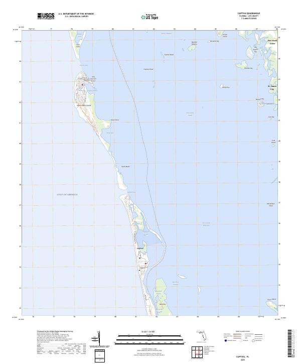 Captiva topographic map thumbnail