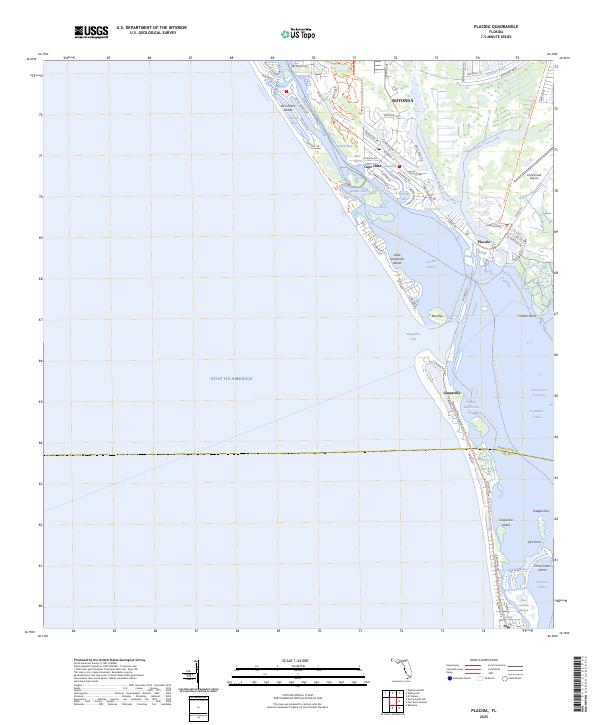 Placida topographic map thumbnail