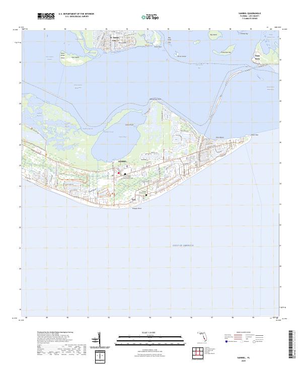 Sanibel topographic map thumbnail