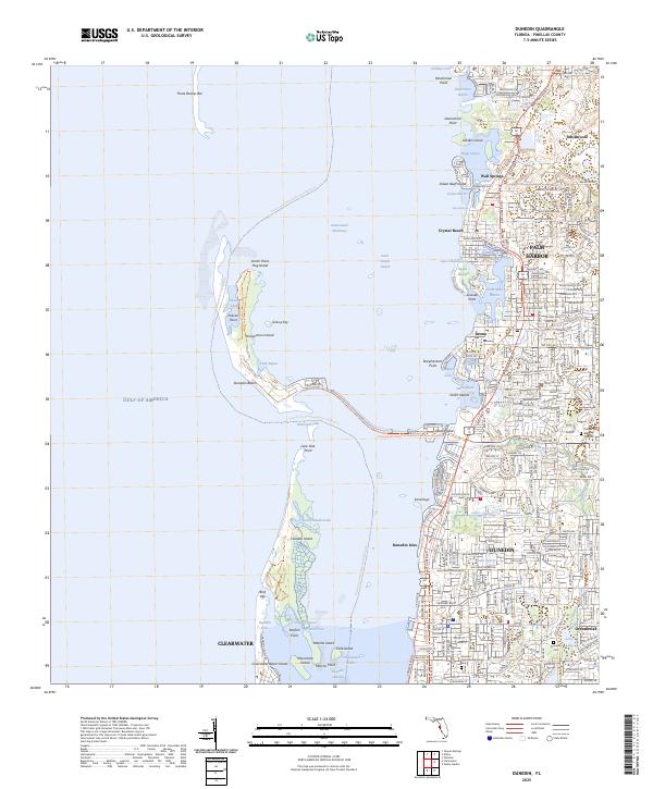 Dunedin topographic map thumbnail