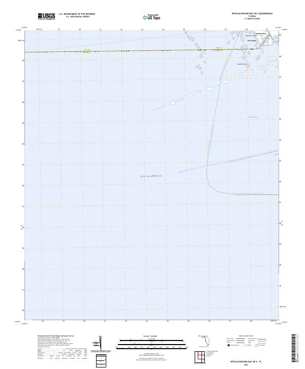 Withlacoochee Bay OE S topographic map thumbnail