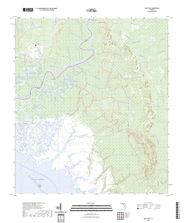 East Pass topographic map thumbnail