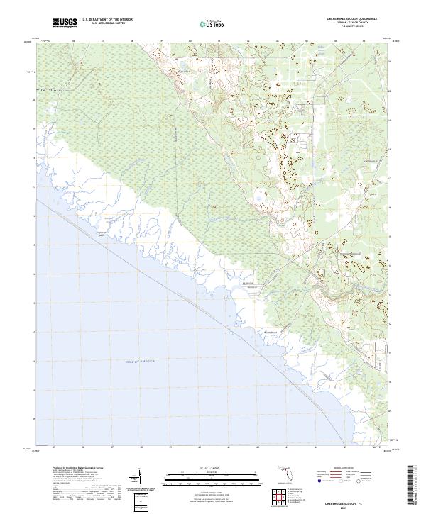 Okefenokee Slough topographic map thumbnail