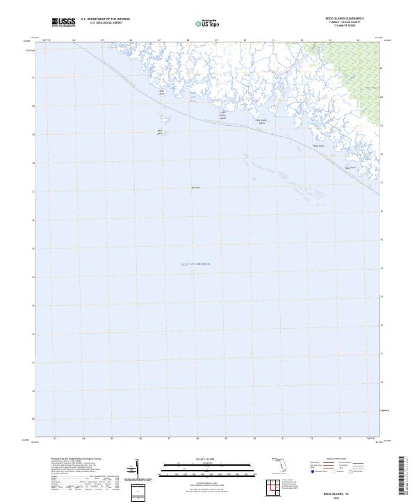 Rock Islands topographic map thumbnail