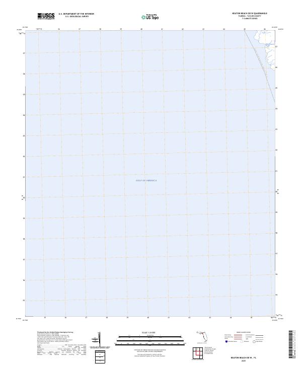 Keaton Beach OE W topographic map thumbnail