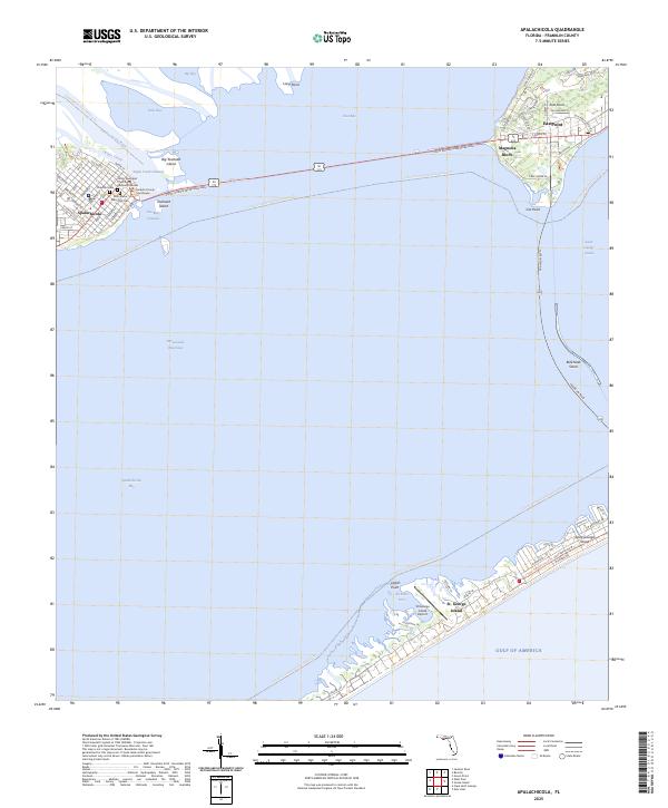 Apalachicola topographic map thumbnail