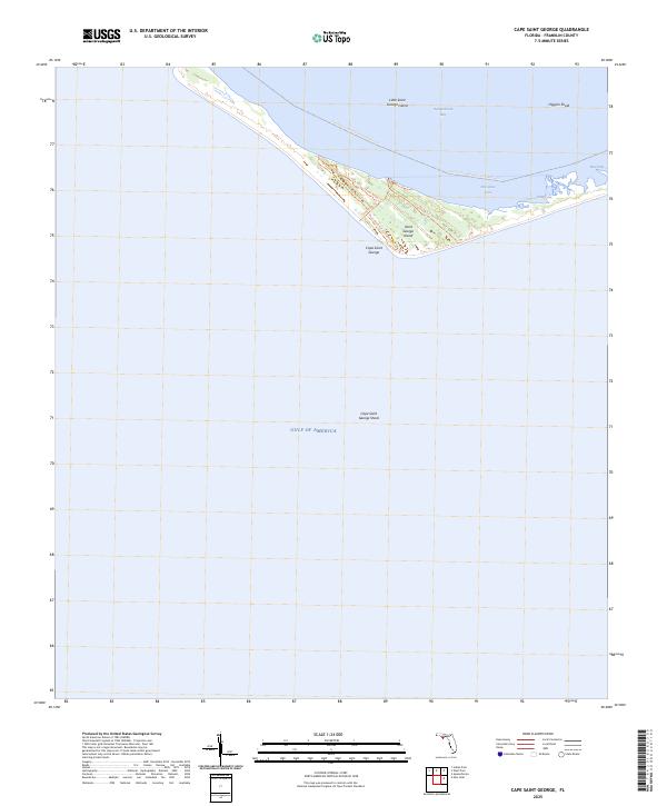 Cape Saint George topographic map thumbnail