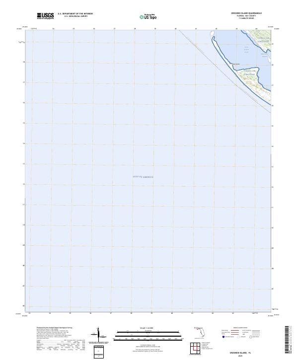 Crooked Island topographic map thumbnail