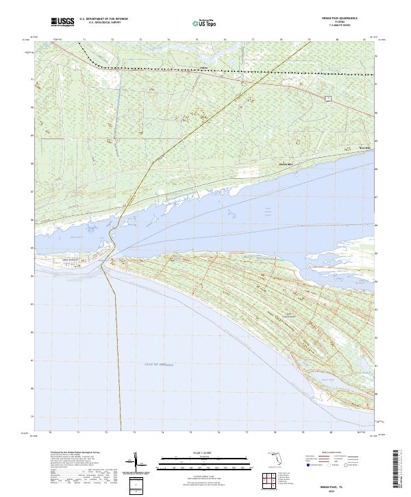 Indian Pass topographic map thumbnail