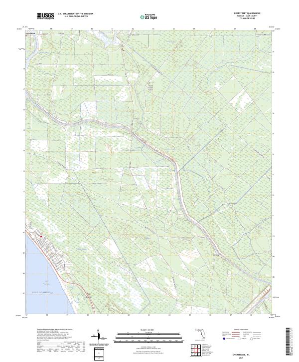 Overstreet topographic map thumbnail