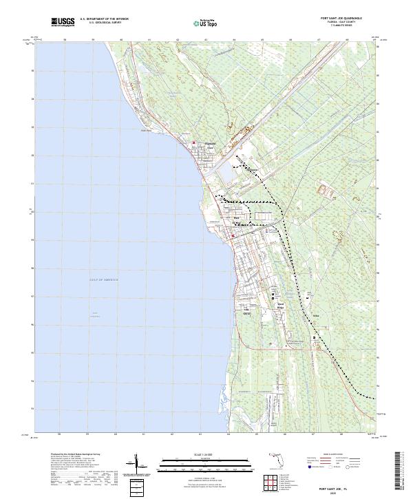 Port Saint Joe topographic map thumbnail