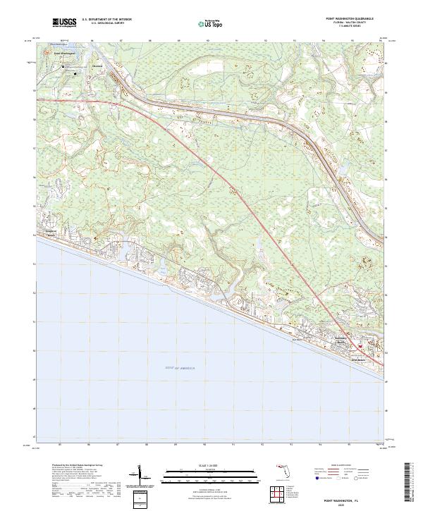 Point Washington topographic map thumbnail