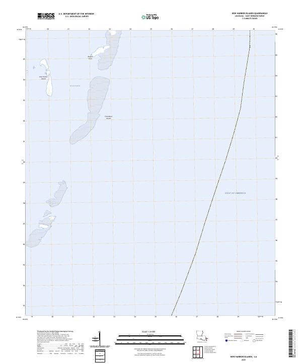 New Harbor Islands topographic map thumbnail
