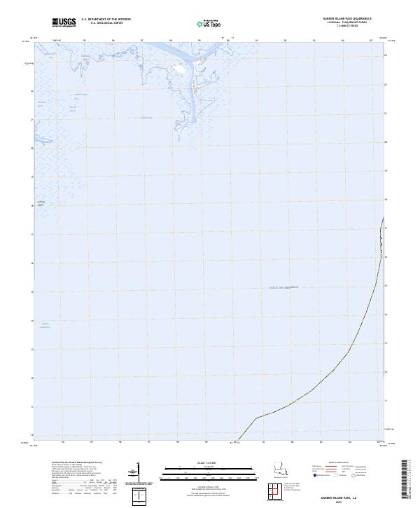 Garden Island Pass topographic map thumbnail
