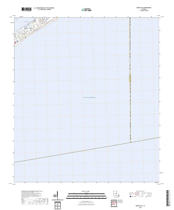 Grand Isle topographic map thumbnail