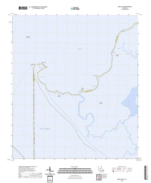 Point au Fer topographic map thumbnail