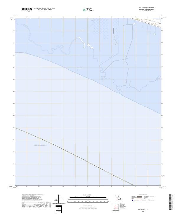 Hog Bayou topographic map thumbnail
