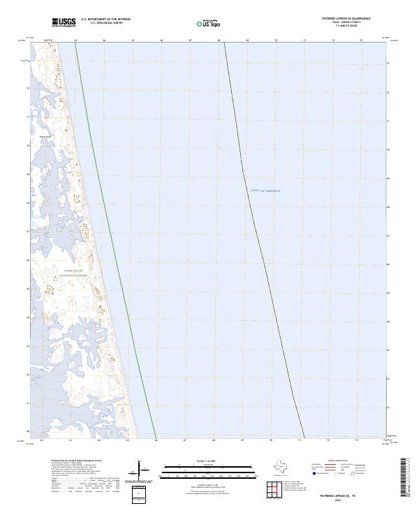 Potrero Lopeno SE 2025 topographic map thumbnail