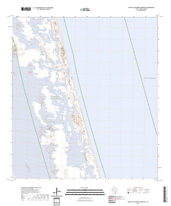 South of Potrero Lopeno NE 2025 topographic map thumbnail