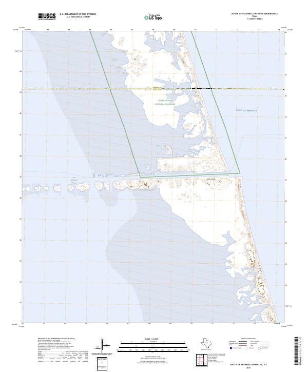 South of Potrero Lopeno SE 2025 topographic map thumbnail