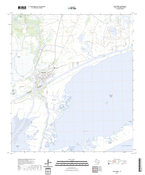 Matagorda 2025 topographic map thumbnail