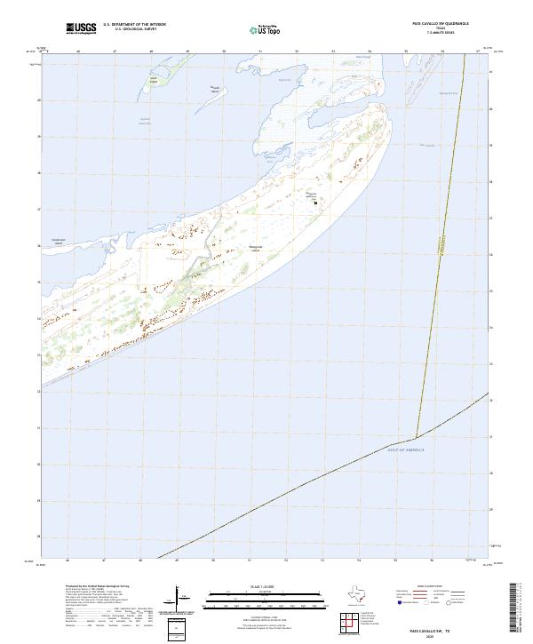 Pass Cavallo SW 2025 topographic map thumbnail