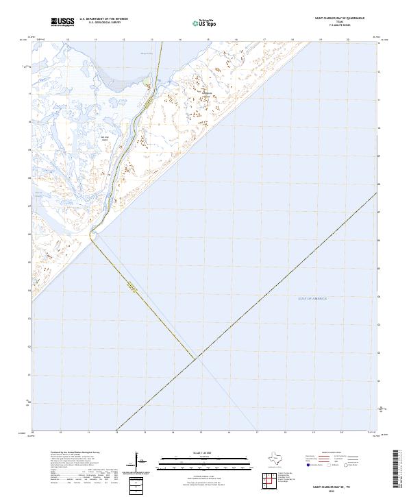 Saint Charles Bay SE 2025 topographic map thumbnail