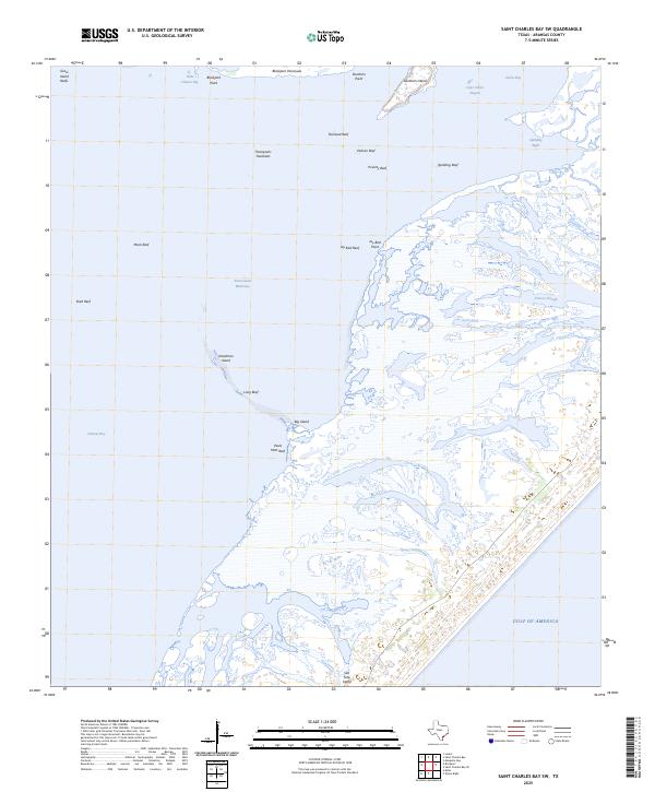 Saint Charles Bay SW 2025 topographic map thumbnail