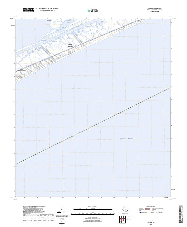 Caplen topographic map thumbnail