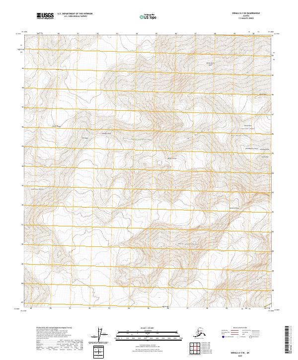 Denali A-3 SE 2025 topographic map thumbnail