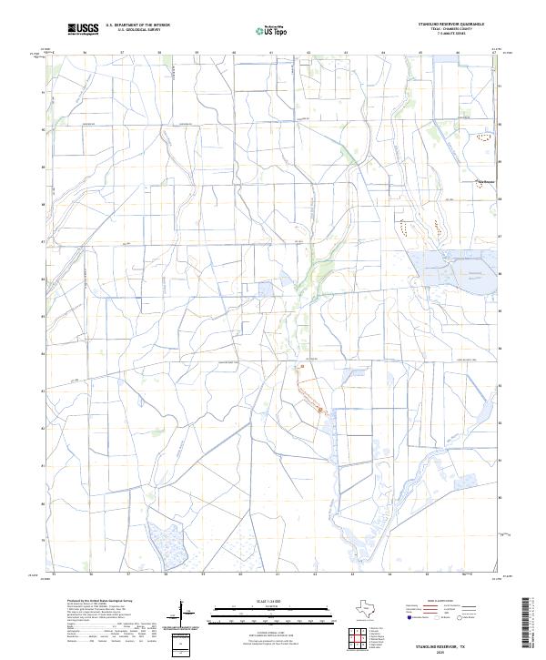 Stanolind Reservoir 2025 topographic map thumbnail
