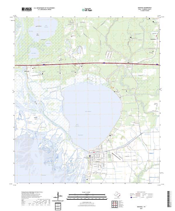 Anahuac topographic map thumbnail