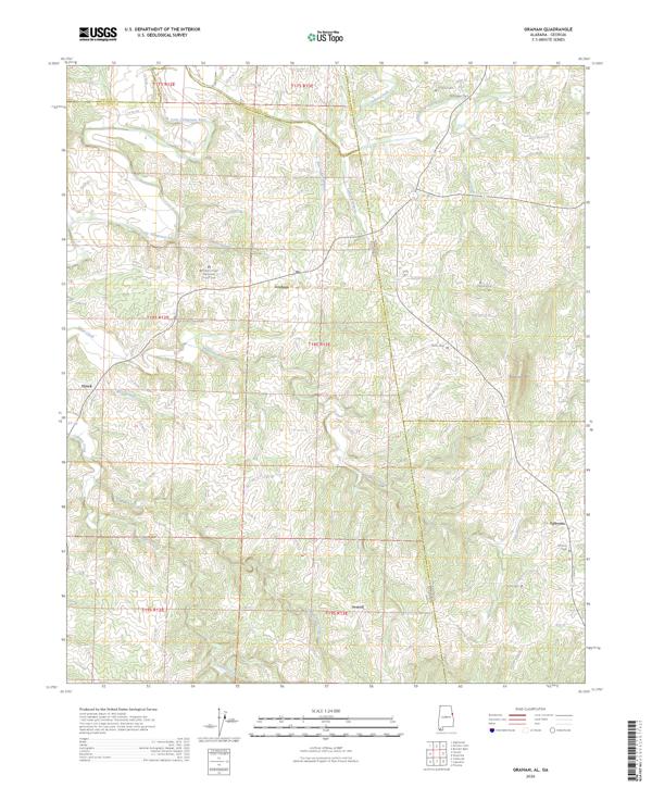 Graham topographic map thumbnail