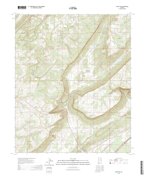 Hyatt Gap topographic map thumbnail