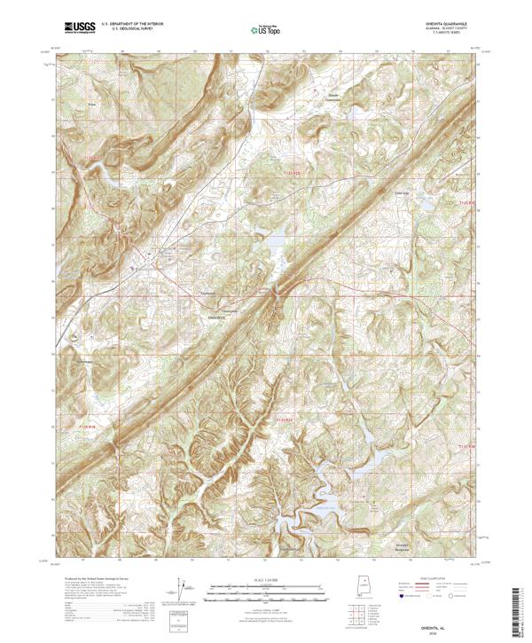 Oneonta topographic map thumbnail