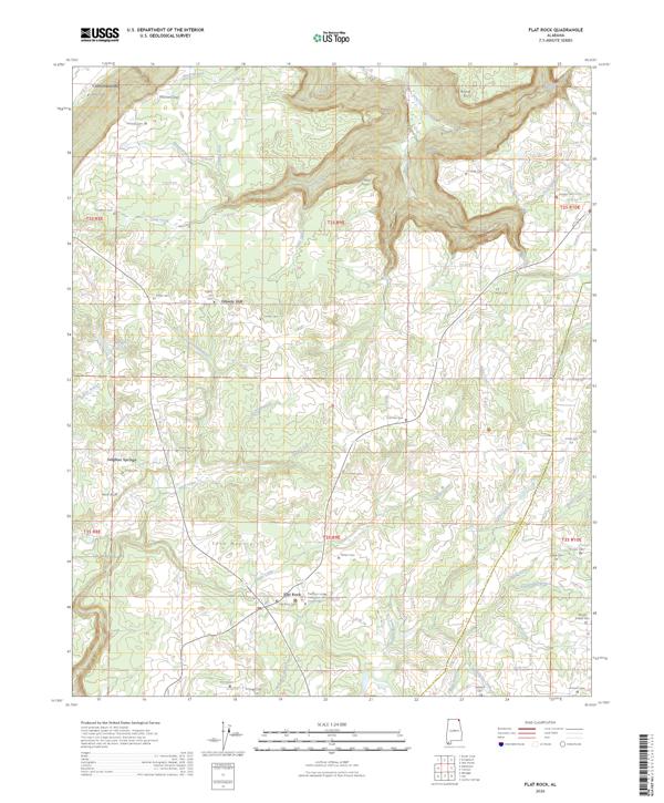 Flat Rock topographic map thumbnail