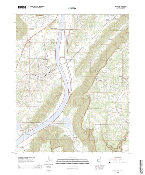 Bridgeport topographic map thumbnail
