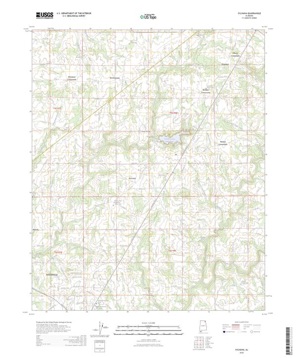 Sylvania topographic map thumbnail
