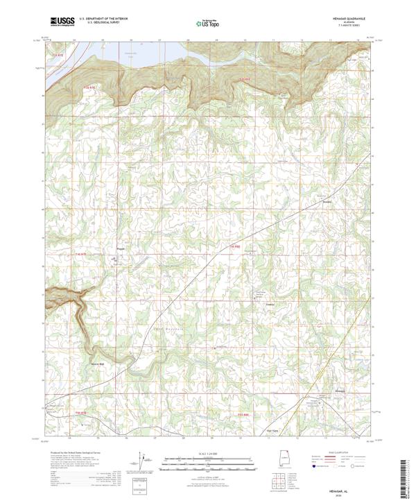 Henagar topographic map thumbnail
