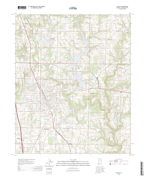 Cullman topographic map thumbnail