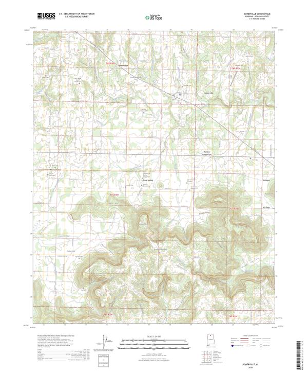 Somerville topographic map thumbnail