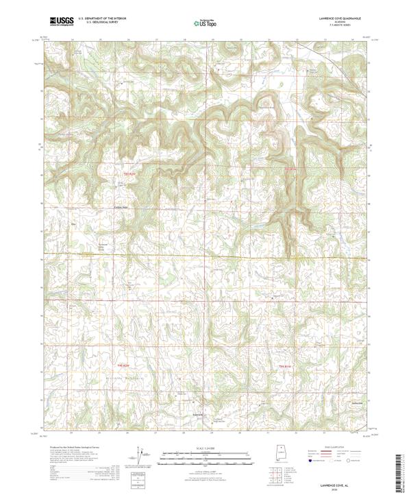 Lawrence Cove topographic map thumbnail